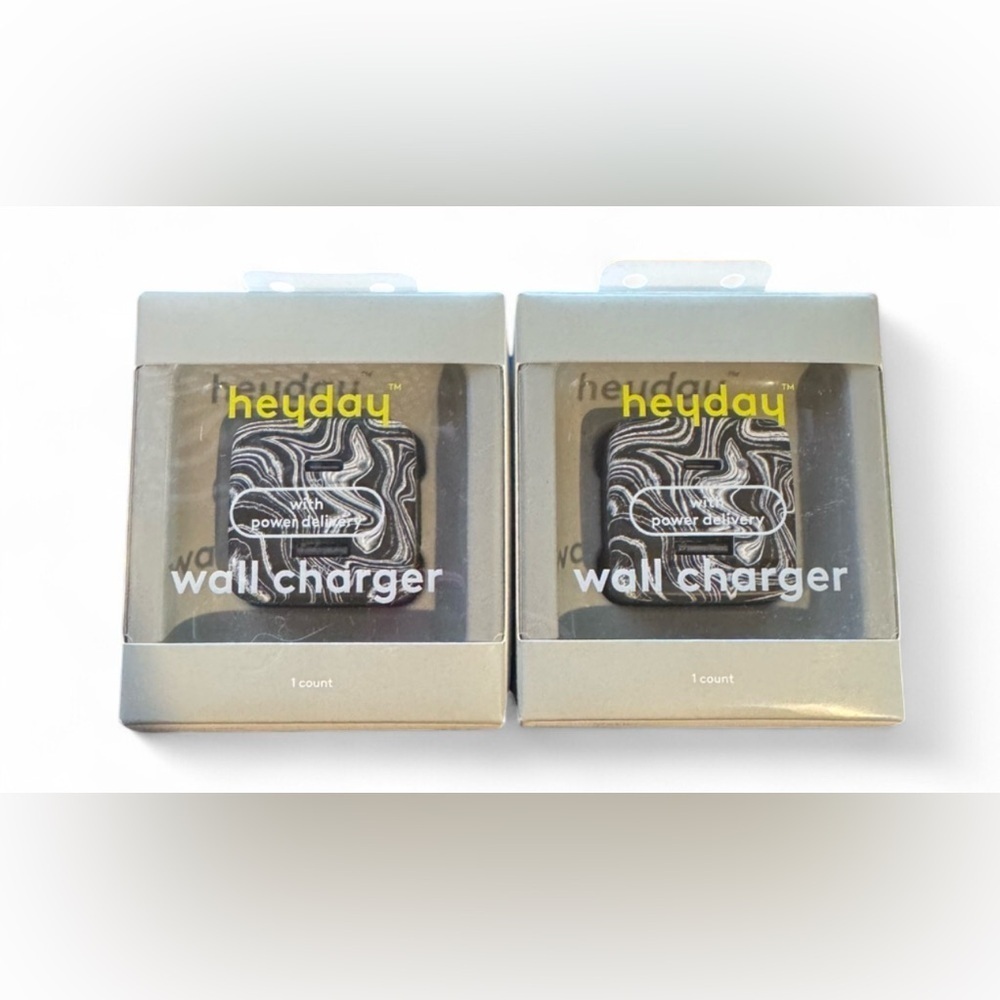 2pcs Heyday Wall Charger with usb-c and usb-a